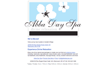 Tablet Screenshot of abbadayspa.com